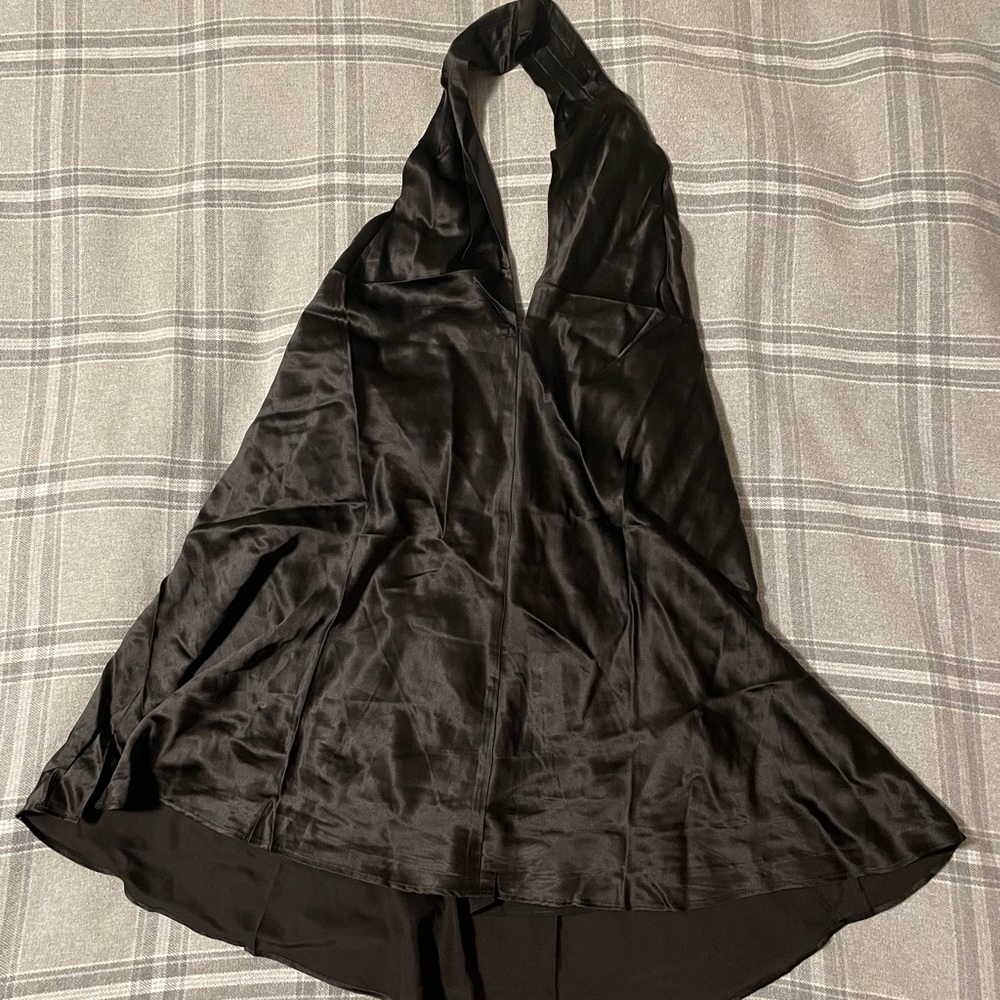 Banana Republic silk halter dress.
